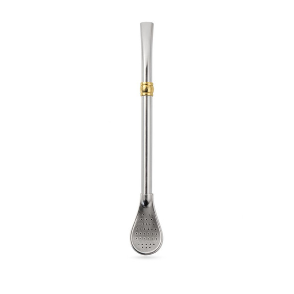 Stainless Steel Mate Straw with Shovel-Shaped Filter & Ring