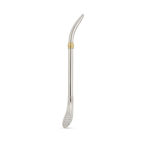Stainless Steel Mate Straw with Shovel-Shaped Filter & Ring