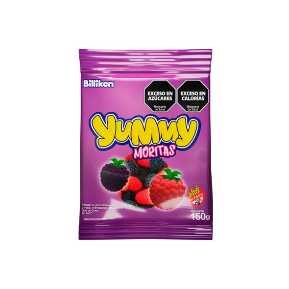 Yummy Moritas Blackberry & Raspberry Flavored Candies Gummies, 150 g / 5.29 oz