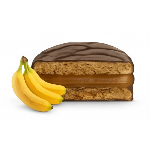 9 de Oro Alfajor Banana & Dulce de Leche - Chocolate Covered Alfajor, 46 g / 1.62 oz (pack of 6)