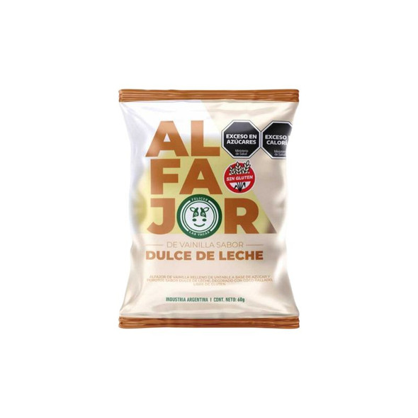Felices las Vacas Alfajor de Maicena with Dulce de Leche, 60 g / 2.12 oz (pack of 6)