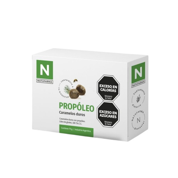 Natufarma Propolis & Menthol Supplement Lozenges, 70 g / 2.47 oz (box of 10)
