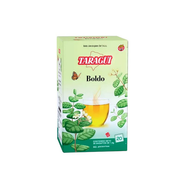 Taragüi Té Silvestres con Boldo Herbal Infusion, 30 g / 1.06 oz (box of 20)