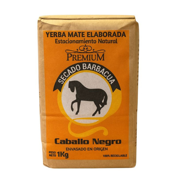Caballo Negro Yerba Mate Barbacuá Premium, 1 kg / 2.2 lb