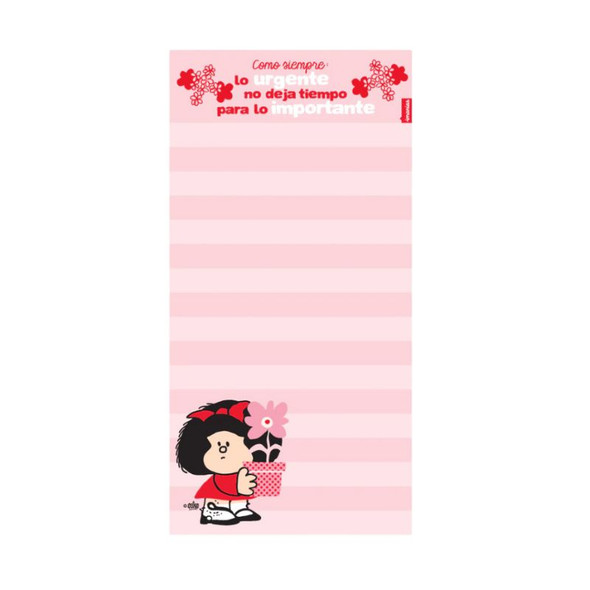 Mafalda Magnetic Notepad Block, Long Format (various models) Mafalda Magnetic Notepad Block, Long Format (various models)