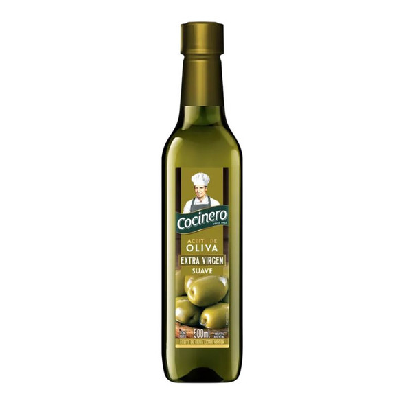 Cocinero Extra Virgin Olive Oil Suave, 500 ml / 16.9 fl oz