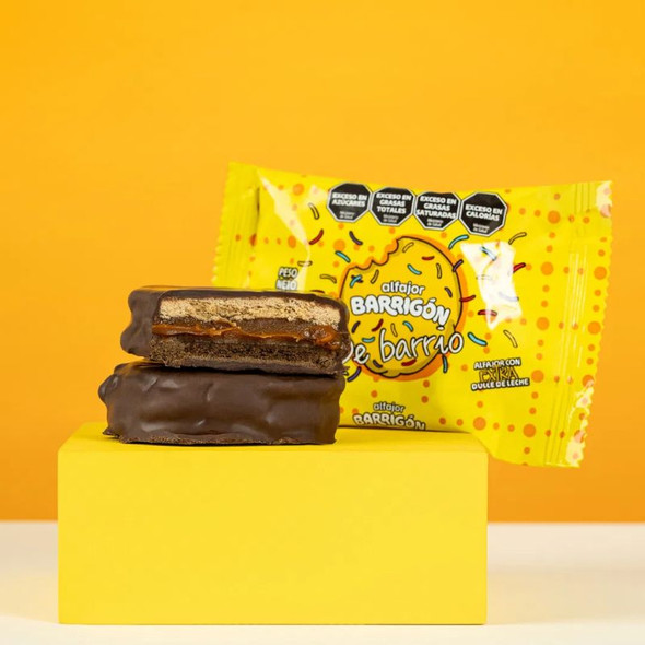 Barrigón Alfajor de Barrio Filled with Dulce de Leche, 45 g / 1.59 oz (pack of 6)