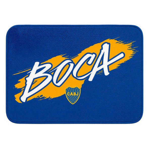 The Hincha House Boca Juniors Producto Oficial Non-Slip Bathroom Mat, 60 cm x 40 cm / 23.6" x 15.7"
