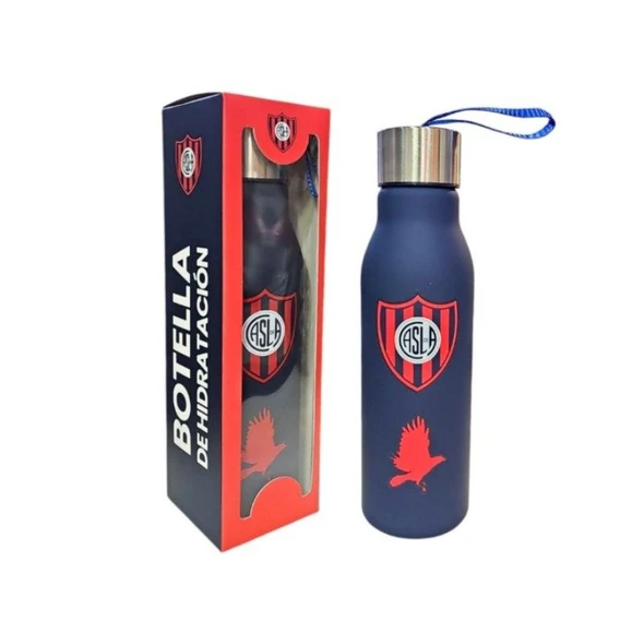 The Hincha House San Lorenzo Official Soccer Plastic Bottle with Box, 600 ml / 20.29 fl oz Capacity