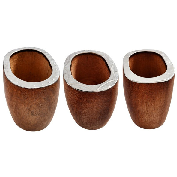 Mate Algarrobo Galleta Gaucho Style with Chiseled Alpaca Rim