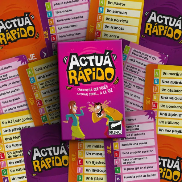 Buró de Juegos Actuá Rápido Charades Game (Spanish Edition)