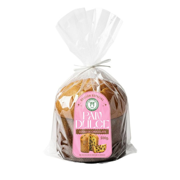 Felices las Vacas Vegan Panettone Chocolate Chips – Edición Especial, 500 g / 17.64 oz