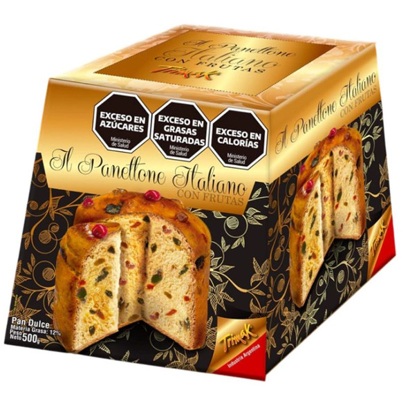 Trimak Il Panettone Italiano Sweet Bread with Fruit, 500 g / 17.64 oz