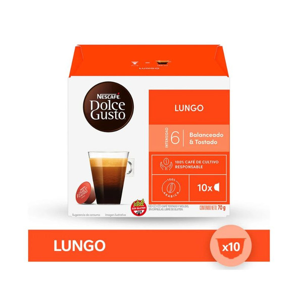 Nescafé Dolce Gusto Coffee Capsules Lungo Flavor, 70 g / 2.47 oz