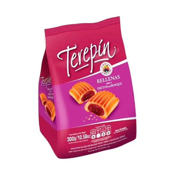 Terepin Cookies Filled with Forest Berry Jam, 300 g / 10.58 oz