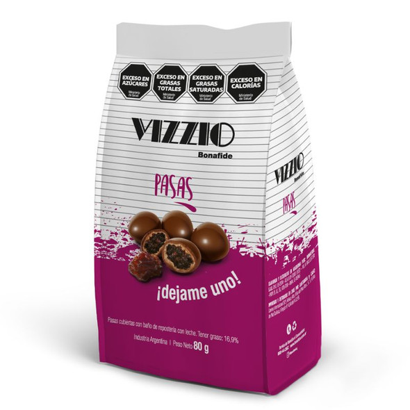 Vizzio Chocolate-Covered Raisins by Bonafide, 80 g / 2.82 oz