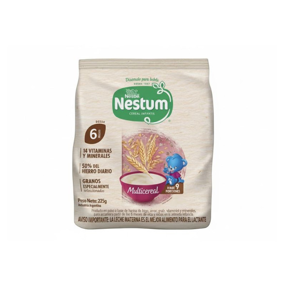 Nestlé Nestum Infant Cereal Multigrain Flavor, 225 g / 7.94 oz