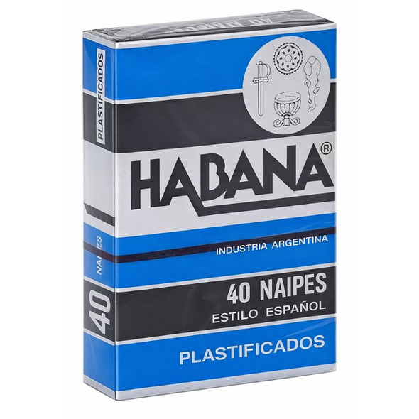 Habana Spanish Playing Cards, 40 Naipes Plastified Deck