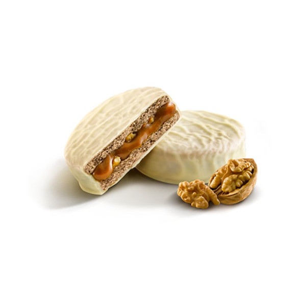 Havanna Walnut Alfajores with White Chocolate, Nuts and Dulce de Leche, 660 g / 23.2 oz (Box of 12)