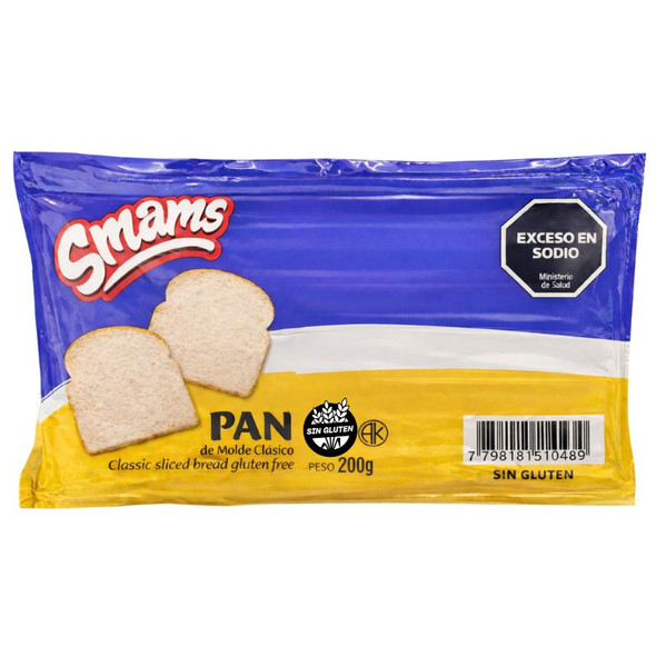 Smams Gluten-Free Classic Sliced Bread, 200 g / 7.05 oz