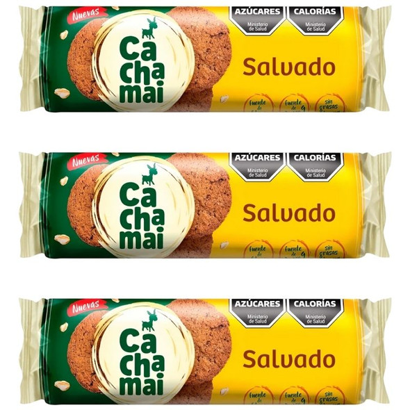 Cachamai Bran Cookies, 160 g / 5.64 oz (pack of 3)