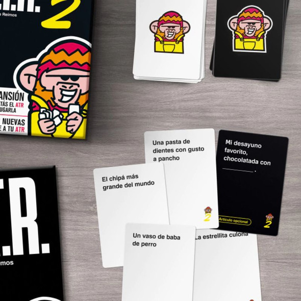 A.T.R. 2 Ahora Todos Reímos Juego de Cartas, Humor Board Games with Cards by Buró Special for Teens & Children (Spanish Edition)