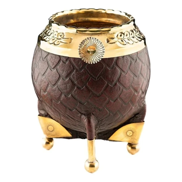 Matesur Sol de Mayo Mate Torpedo Imperial Full Bronce with Botitas