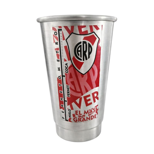 River Plate 'El Más Grande' Fernetometer Stainless Steel Cup, 1 l / 33.8 oz capacity