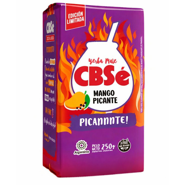 Cbsé Mango Picante Yerba Mate Limited Edition Gluten Free, 250 g / 8.82 oz
