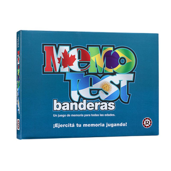 Ruibal Memotest Banderas Memory Board Game with 64 Tiles