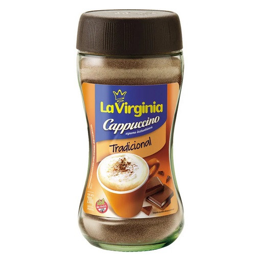 La Virginia Cappuccino Tradicional Instant Coffee With Cocoa, 210 g / 7.4 oz