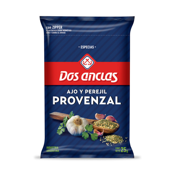 Dos Anclas Provenzal Provencal Garlic & Parsley Spice, 25 g / 0.88 oz pouch (pack of 3)