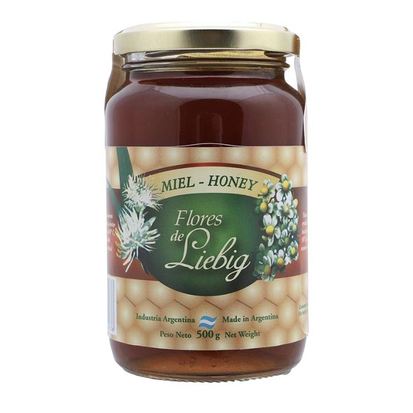 Liebig Flores de Liebig Liquid Honey Glass Jar, 500 g / 17.64 oz