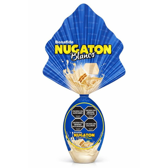 Bonafide Nugatón Blanco Easter Egg White Chocolate with Mini Nugatón Bites, 91 g / 3.2 oz