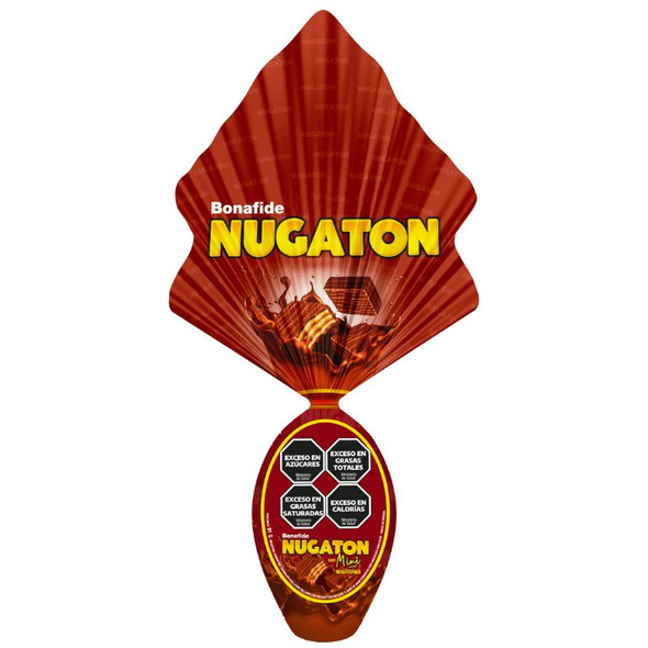 Bonafide Nugatón Easter Egg Milk Chocolate with Mini Nugatón Bites, 91 g / 3.2 oz