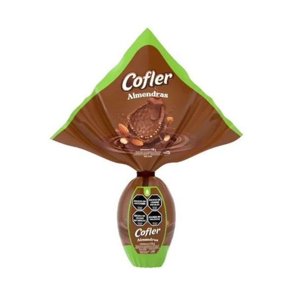 Cofler Milk Chocolate Easter Egg with Almonds, 158 g / 5.57 oz