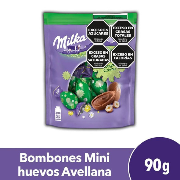 Milka Mini Easter Eggs Milk Chocolate with Hazelnut Nougat Filling, 90 g / 3.17 oz