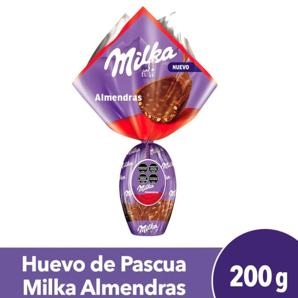 Milka Milk Chocolate Easter Egg with Almonds, 200 g / 7.05 oz