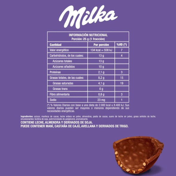 Milka Milk Chocolate Easter Egg with Almonds, 200 g / 7.05 oz