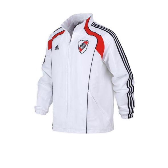Adidas River Plate White Retro Style Jacket For Men - Campera Blanca Estilo Retro Hombre