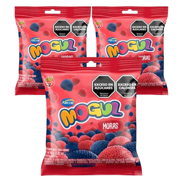 Mogul Moras Gummy Candy, 80 g / 2.82 oz (pack of 3)