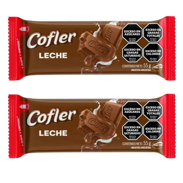 Cofler Milk Chocolate Bar, 55 g / 1.94 oz (pack of 2)