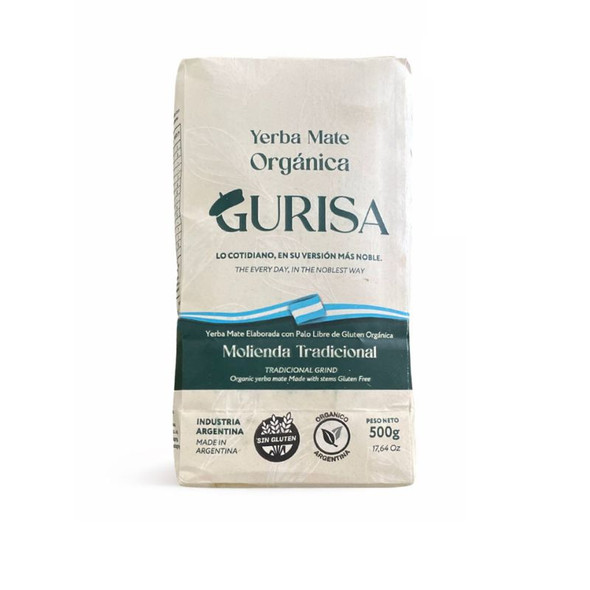 Gurisa Organic Yerba Mate Traditional Grind, 500 g / 17.64 oz