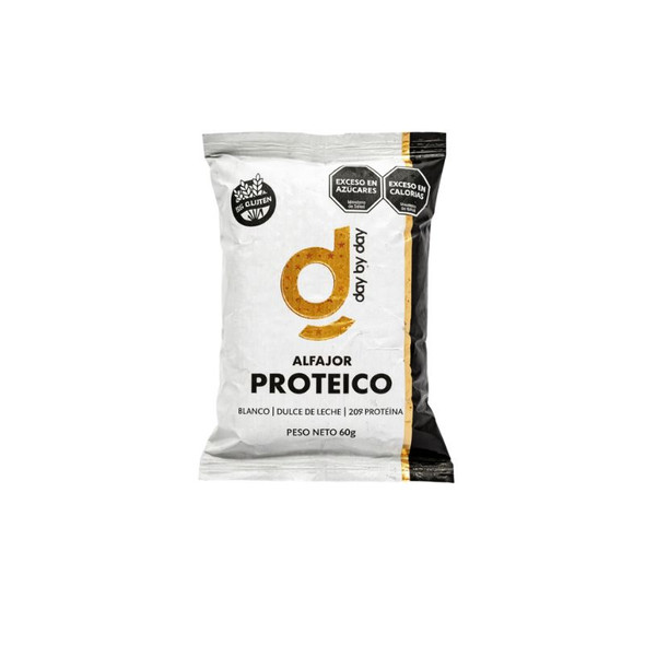 Day by Day Protein Alfajor White with Dulce de Leche, 720 g / 25.40 oz (box of 12)