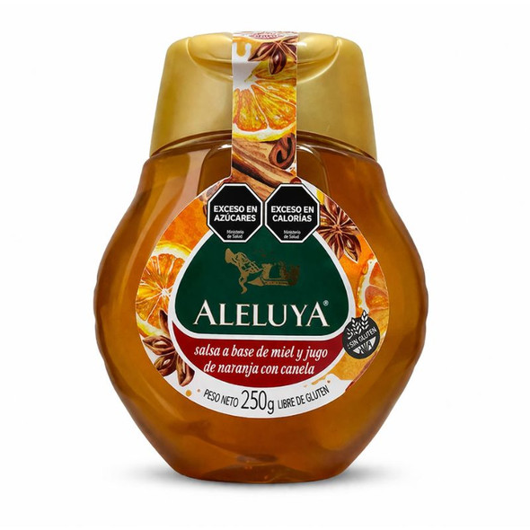 Aleluya Honey with Orange Juice & Cinnamon, 250 g / 8.82 oz