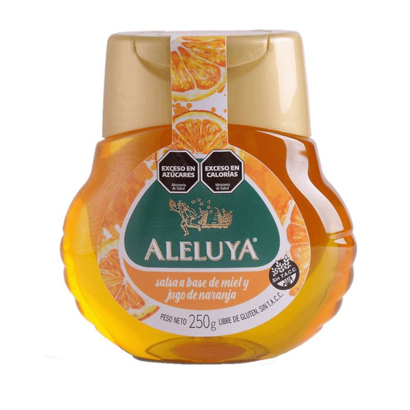 Aleluya Honey with Orange Juice, 250 g / 8.82 oz
