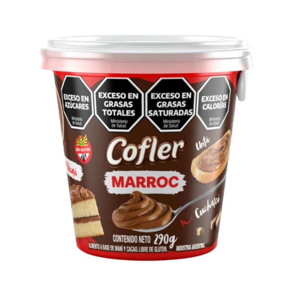 Cofler Marroc Chocolate Peanut Spread Smooth Texture, 290 g / 10.23 oz