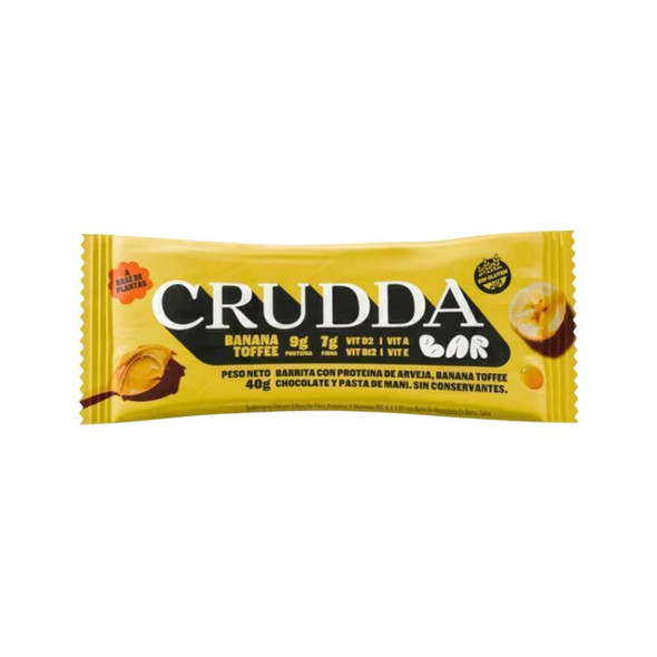 Crudda Banana Toffee Protein Bars, 400 g / 14.11 oz (box of 10)