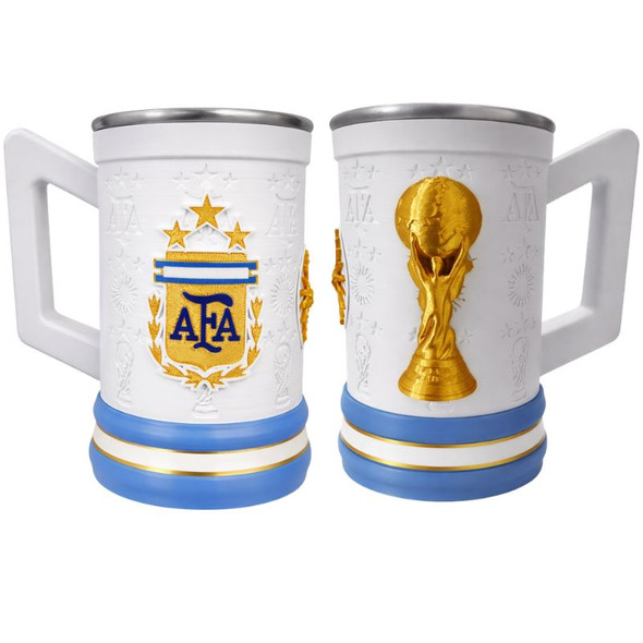 AFA Argentina World Cup 3D Chop Jar with Aluminum Inner Cup, 500 ml / 16.9 oz Capacity