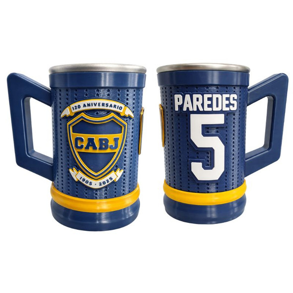 Boca Juniors Paredes 5 3D Chop Jar with Aluminum Inner Cup, 500 ml / 16.9 oz capacity